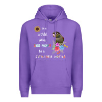 Purple funny be a green cheek conure parrot bird mom mother sweatshirt Premium Hoodie - linhVisuals