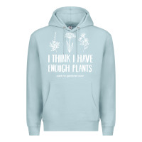 Blue Mist i think i have enough plants Premium Hoodie - linhVisuals