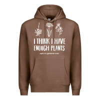 Chestnut i think i have enough plants Premium Hoodie - linhVisuals