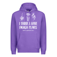 Purple i think i have enough plants Premium Hoodie - linhVisuals
