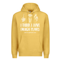 Antique Gold i think i have enough plants Premium Hoodie - linhVisuals