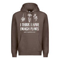 Coffee i think i have enough plants Premium Hoodie - linhVisuals