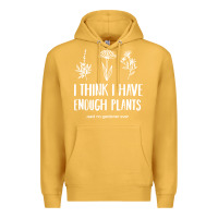Mustard i think i have enough plants Premium Hoodie - linhVisuals