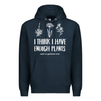 Navy i think i have enough plants Premium Hoodie - linhVisuals