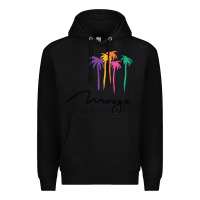 Black mirage Premium Hoodie - linhVisuals