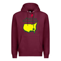 Burgundy MASTERS TOURNAMENT GOLF Premium Hoodie - linhVisuals
