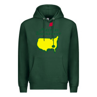 Sports Green MASTERS TOURNAMENT GOLF Premium Hoodie - linhVisuals