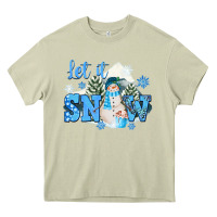 Mossy let it snow christmas Heavy Core Tee - FaDigitalArtStudio