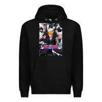 Black Bleachs Anime Premium Hoodie - linhVisuals