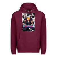 Burgundy Bleachs Anime Premium Hoodie - linhVisuals