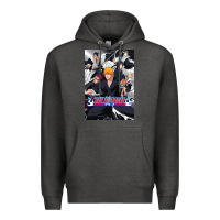 Charcoal Heather Bleachs Anime Premium Hoodie - linhVisuals