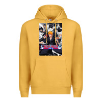 Mustard Bleachs Anime Premium Hoodie - linhVisuals