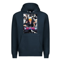Navy Bleachs Anime Premium Hoodie - linhVisuals