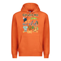 Carrot grandma of the wild one zoo mother birthday safari jungle long sleeve Premium Hoodie - linhVisuals