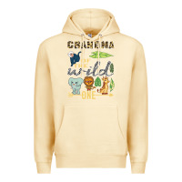 Pina Colada grandma of the wild one zoo mother birthday safari jungle long sleeve Premium Hoodie - linhVisuals