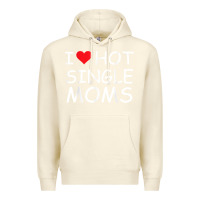 Sandshell i love hot single moms tee red heart hot mother milf mommy t shirt Premium Hoodie - linhVisuals
