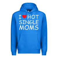 True Royal i love hot single moms tee red heart hot mother milf mommy t shirt Premium Hoodie - linhVisuals