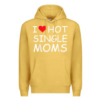 Antique Gold i love hot single moms tee red heart hot mother milf mommy t shirt Premium Hoodie - linhVisuals