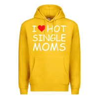 Lemon i love hot single moms tee red heart hot mother milf mommy t shirt Premium Hoodie - linhVisuals