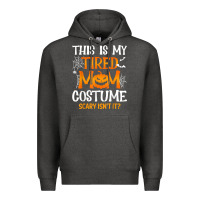 Charcoal Heather halloween mom shirts funny this is my tired mom costume t shirt Premium Hoodie - linhVisuals