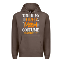 Coffee halloween mom shirts funny this is my tired mom costume t shirt Premium Hoodie - linhVisuals