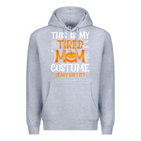 Heather Grey halloween mom shirts funny this is my tired mom costume t shirt Premium Hoodie - linhVisuals