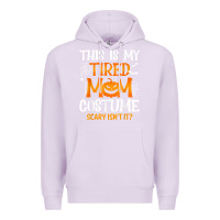 Lilac halloween mom shirts funny this is my tired mom costume t shirt Premium Hoodie - linhVisuals