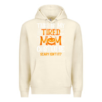Sandshell halloween mom shirts funny this is my tired mom costume t shirt Premium Hoodie - linhVisuals