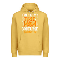 Antique Gold halloween mom shirts funny this is my tired mom costume t shirt Premium Hoodie - linhVisuals