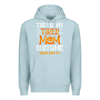 Blue Mist halloween mom shirts funny this is my tired mom costume t shirt Premium Hoodie - linhVisuals