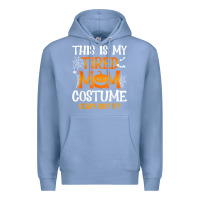 Colony Blue halloween mom shirts funny this is my tired mom costume t shirt Premium Hoodie - linhVisuals
