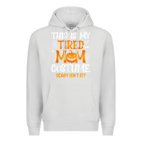 Dove Grey halloween mom shirts funny this is my tired mom costume t shirt Premium Hoodie - linhVisuals