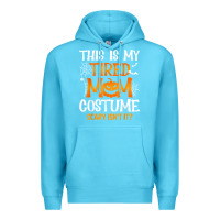 Ocean Blue halloween mom shirts funny this is my tired mom costume t shirt Premium Hoodie - linhVisuals