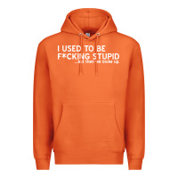 Carrot i used to be f cking stupid Premium Hoodie - linhVisuals