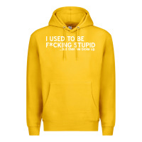 Lemon i used to be f cking stupid Premium Hoodie - linhVisuals