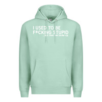 Seafoam i used to be f cking stupid Premium Hoodie - linhVisuals