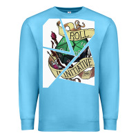 Ocean Blue ROLL INITIATIVE Premium Sweatshirt - Bettercallsaul