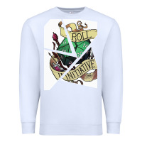 White ROLL INITIATIVE Premium Sweatshirt - Bettercallsaul
