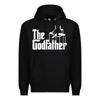 Black godfather Premium Hoodie - linhVisuals