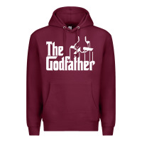 Burgundy godfather Premium Hoodie - linhVisuals