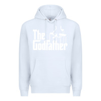 White godfather Premium Hoodie - linhVisuals