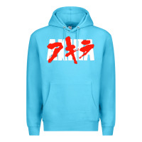 Ocean Blue black akira Premium Hoodie - linhVisuals