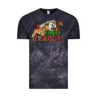 Cloud Black all the jingle ladies christmas horses Vintage Tee - LillyAllenDesigns