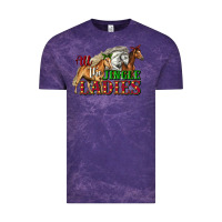 Cloud Purple all the jingle ladies christmas horses Vintage Tee - LillyAllenDesigns