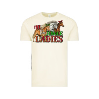 All The Jingle Ladies Christmas Horses Vintage Tee | Teevron