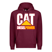 Burgundy cat diesel power Premium Hoodie - linhVisuals