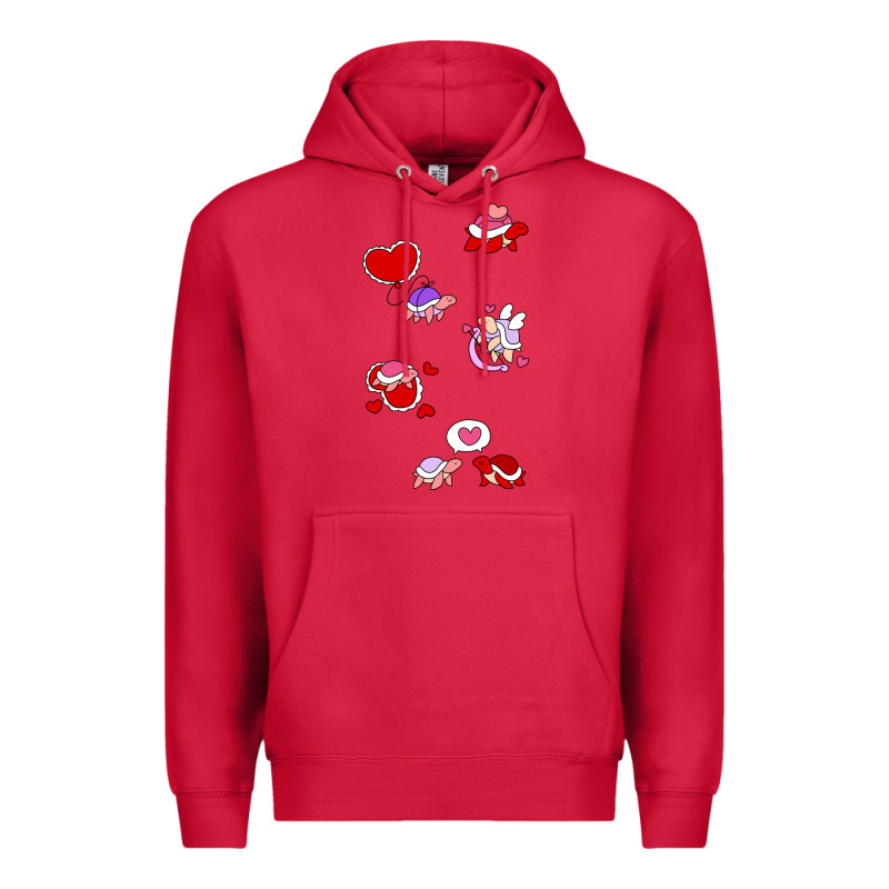 Valentines Day Turtles Premium Hoodie by linhVisuals | Teevron