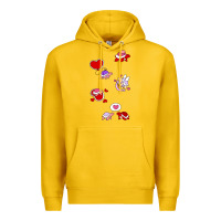 Lemon valentines day turtles Premium Hoodie - linhVisuals
