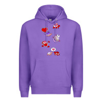 Purple valentines day turtles Premium Hoodie - linhVisuals