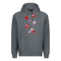 Rock valentines day turtles Premium Hoodie - linhVisuals